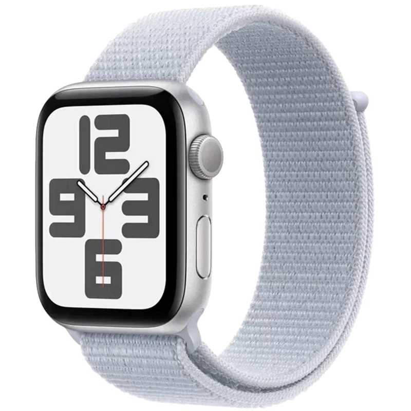 Часы Apple Watch SE (2024) GPS, 40mm Silver Aluminum Case with Blue Cloud Sport Loop