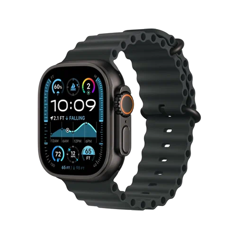 Часы Apple Watch Ultra 2 GPS + Cellular, 49mm Black Titanium Case with Black Ocean Band